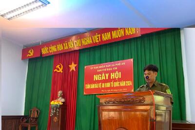 PHỔ AN RA MẮT LỰC LƯỢNG THAM GIA BẢO VỆ AN NINH, TRẬT TỰ Ở CƠ SỞ